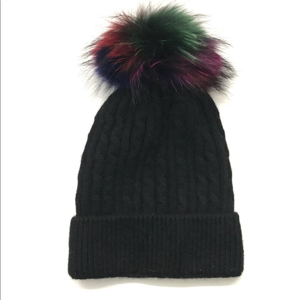 Haute Slope Aspen Cable Knit Pom Pom Hat